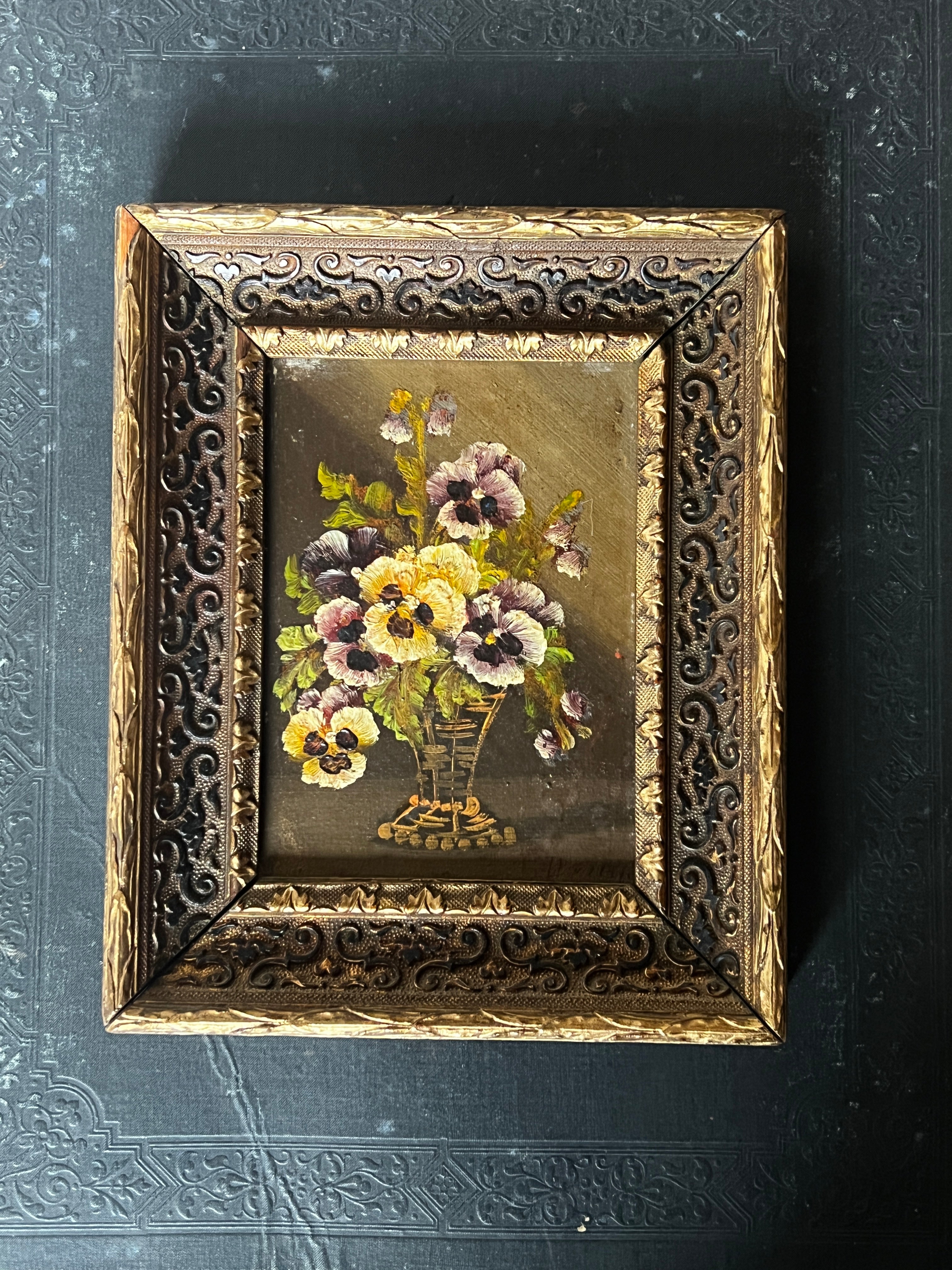 ☆額縁付き油絵 – France Antique 銀色アンティーク