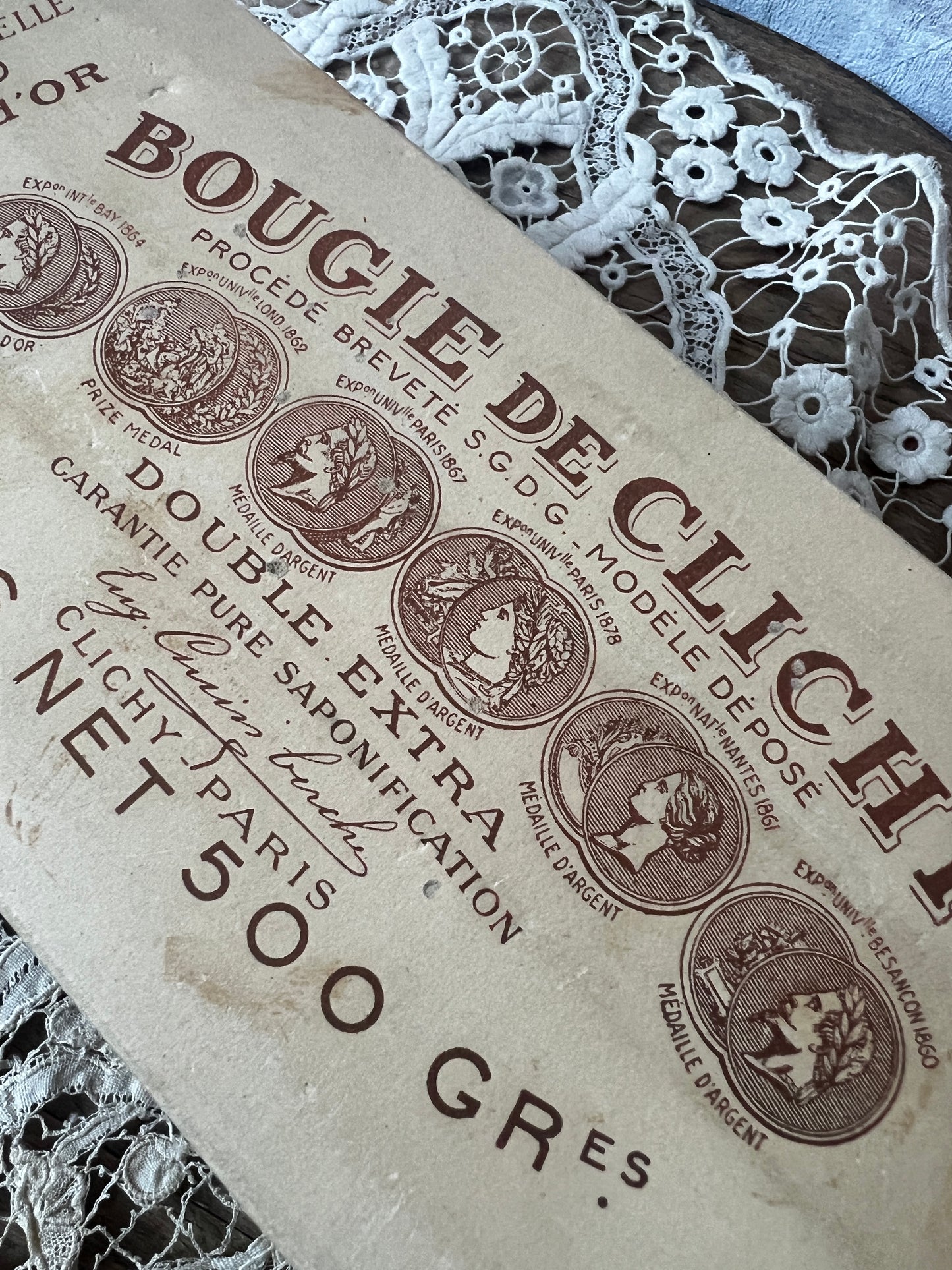 紙箱入りろうそく(CLICHY)【ダメージ値引き】