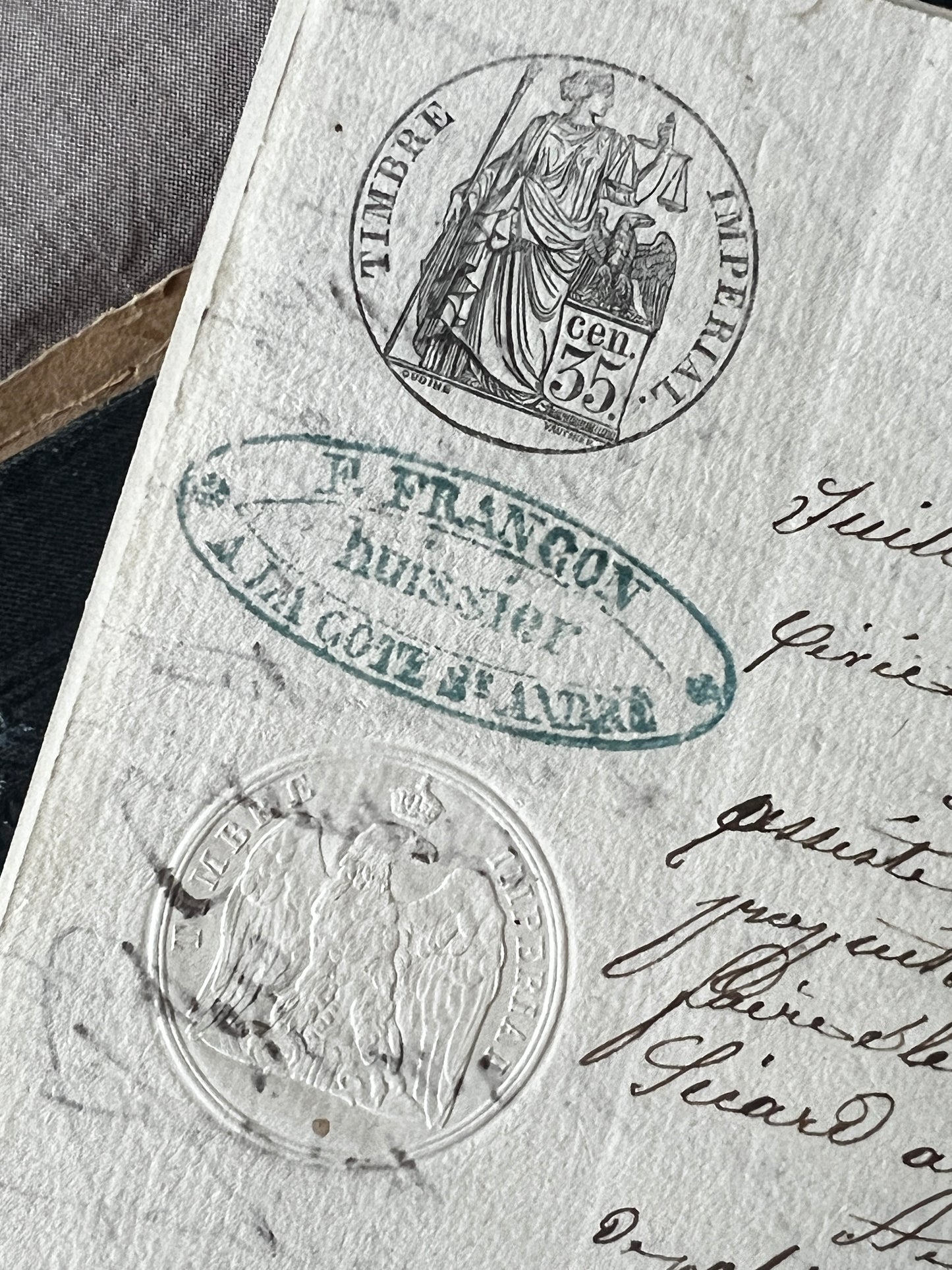 19世紀手描き公文書セット