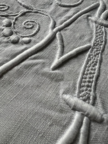 モノグラム刺繍端布