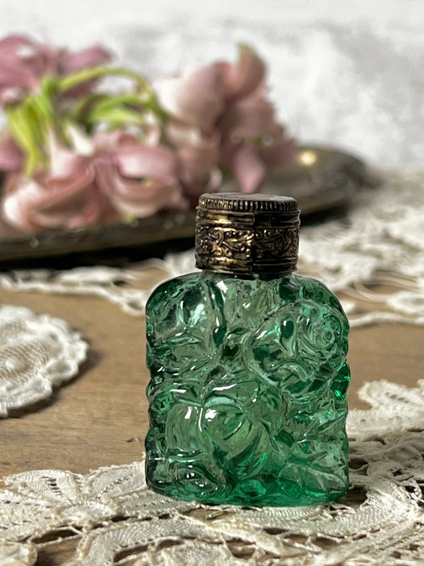 ★古い小瓶(グリーン)