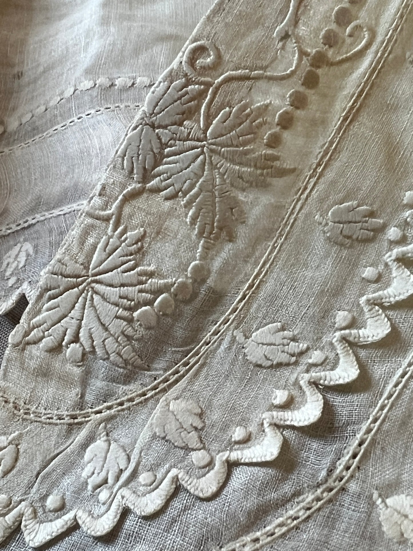 白刺繍飾り襟