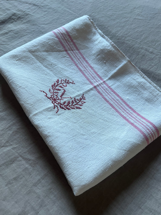 ★赤糸刺繍入りトルション