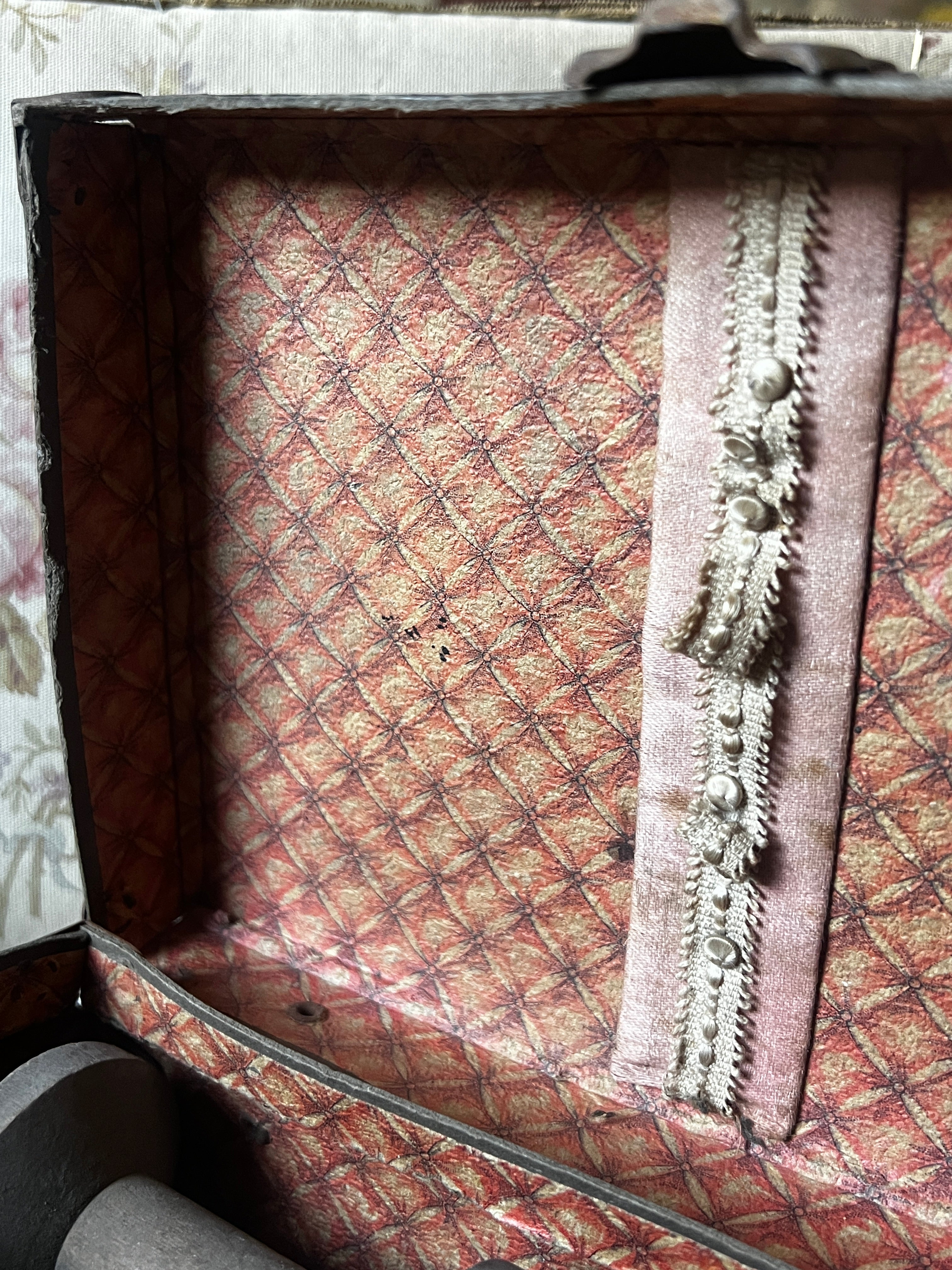 ☆カルトントランクと糸巻セット – France Antique 銀色アンティーク