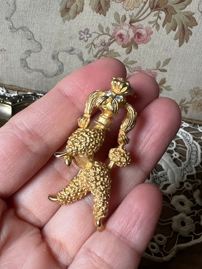 ヴィンテージブローチ(プードル)