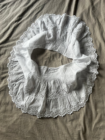 白刺繍のドレスパーツ