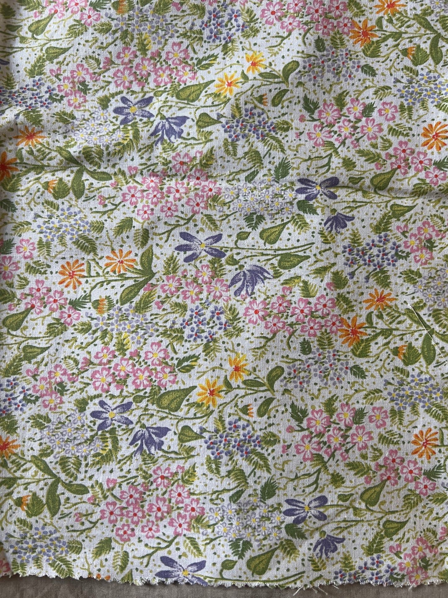 ビンテージプリント端布