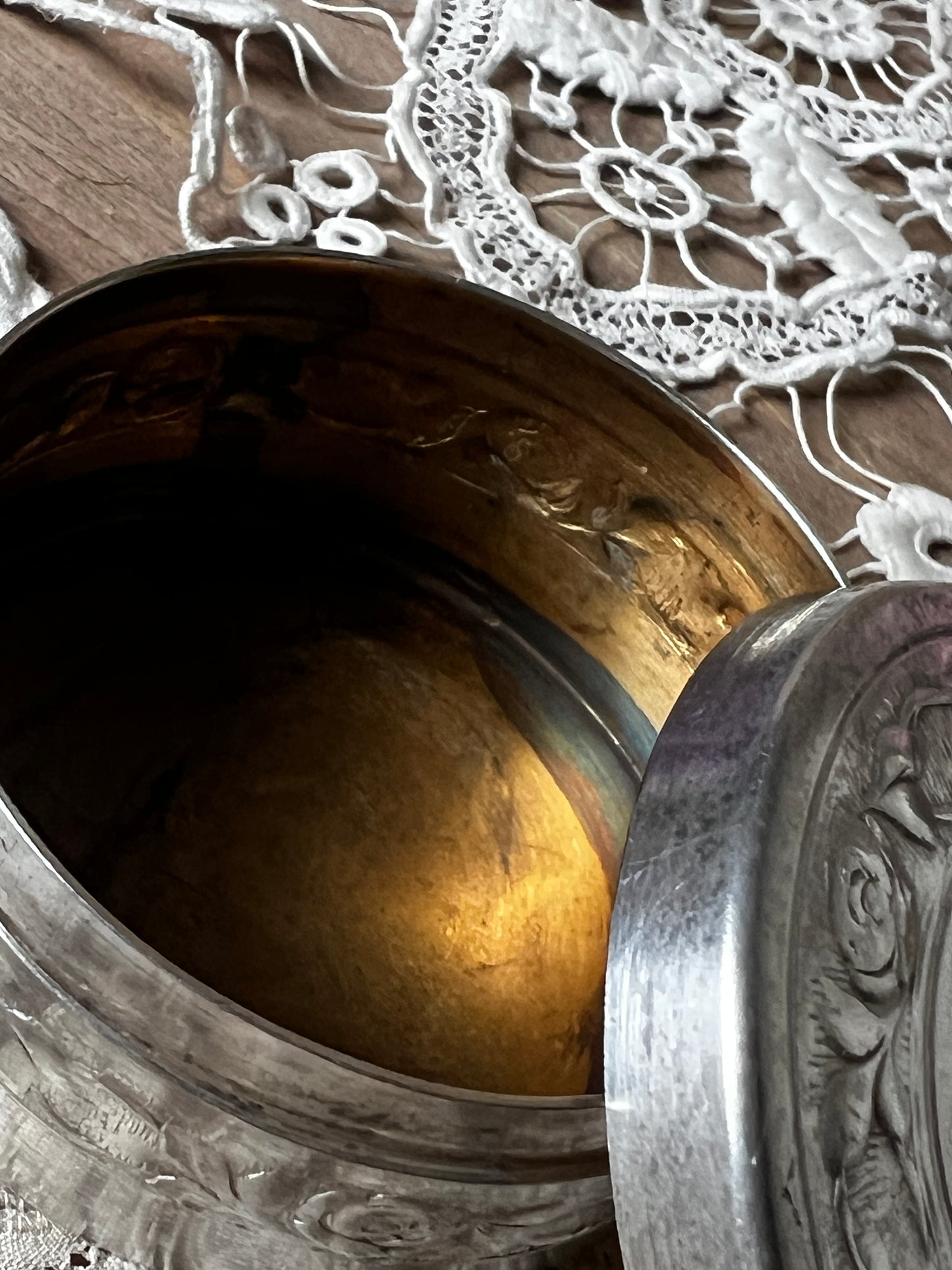 ★銀の小物ケース(薔薇)