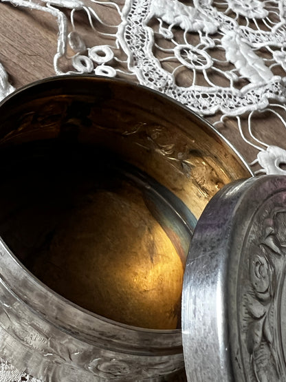 ★銀の小物ケース(薔薇)