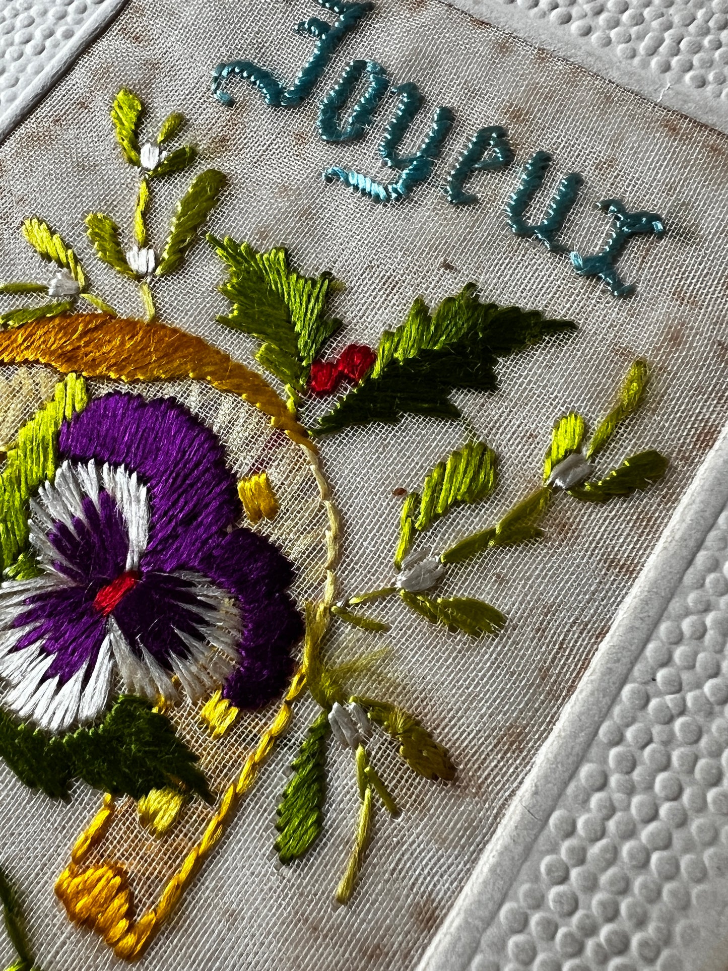 刺繍カード