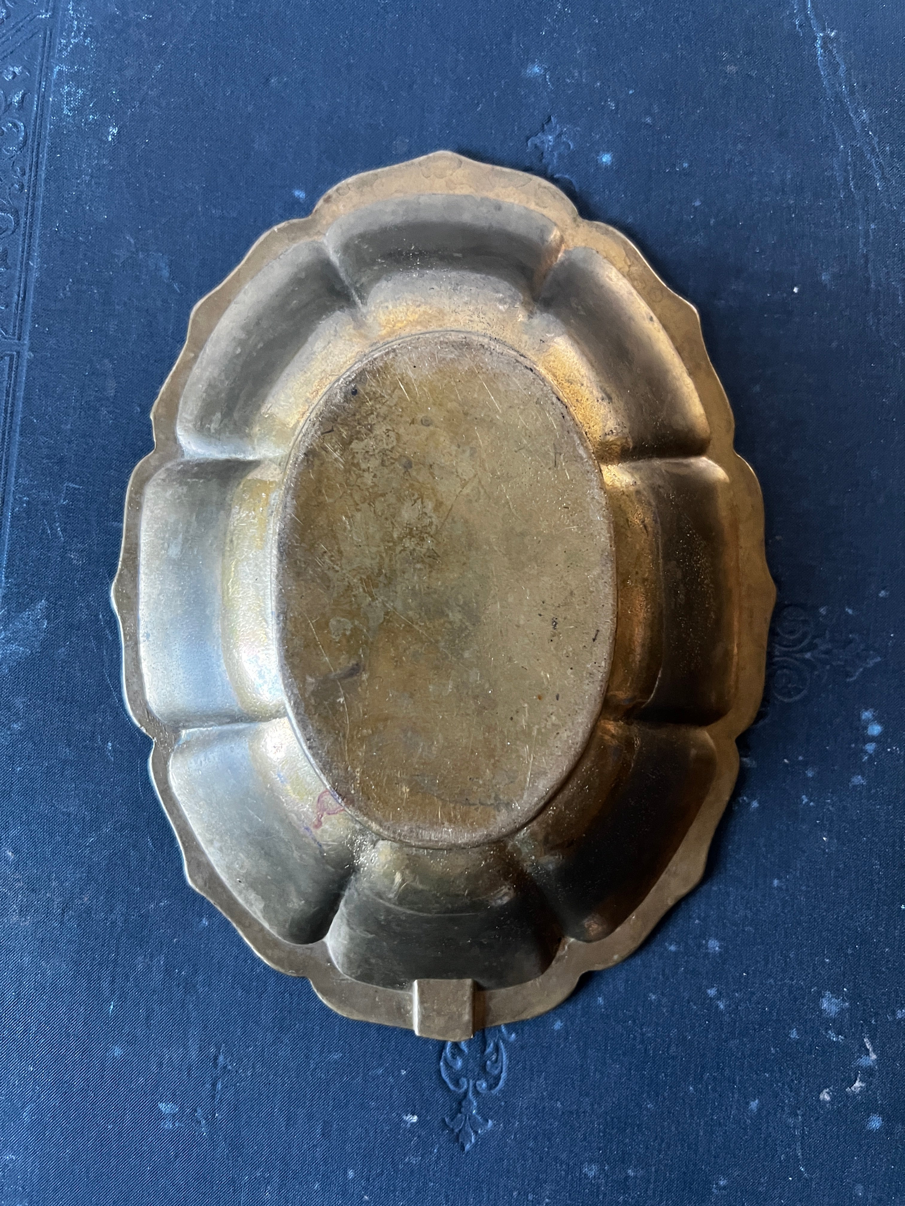 ☆真鍮製オーバルトレイ – France Antique 銀色アンティーク