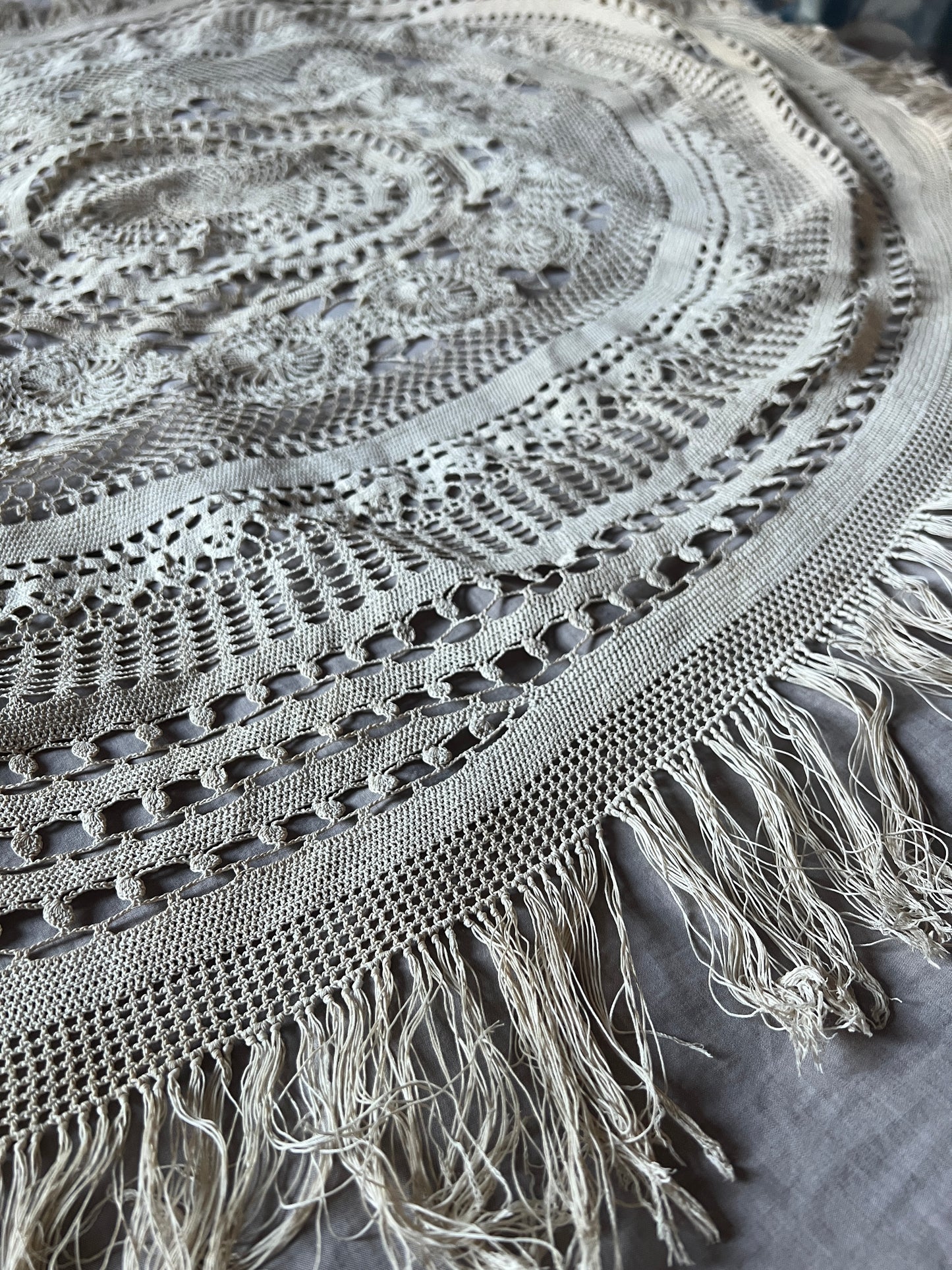 ★クロシェレース円形クロス