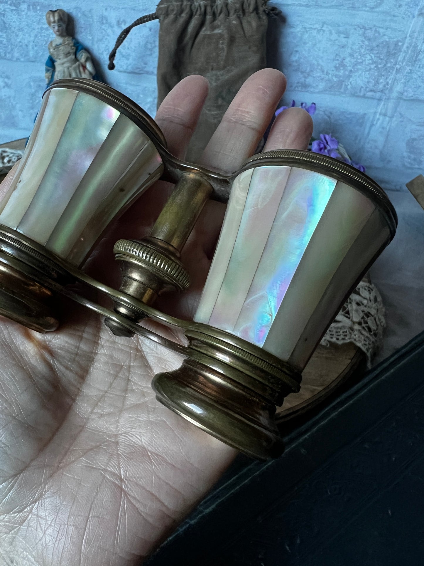 ★アンティークオペラグラス(収納袋付き)