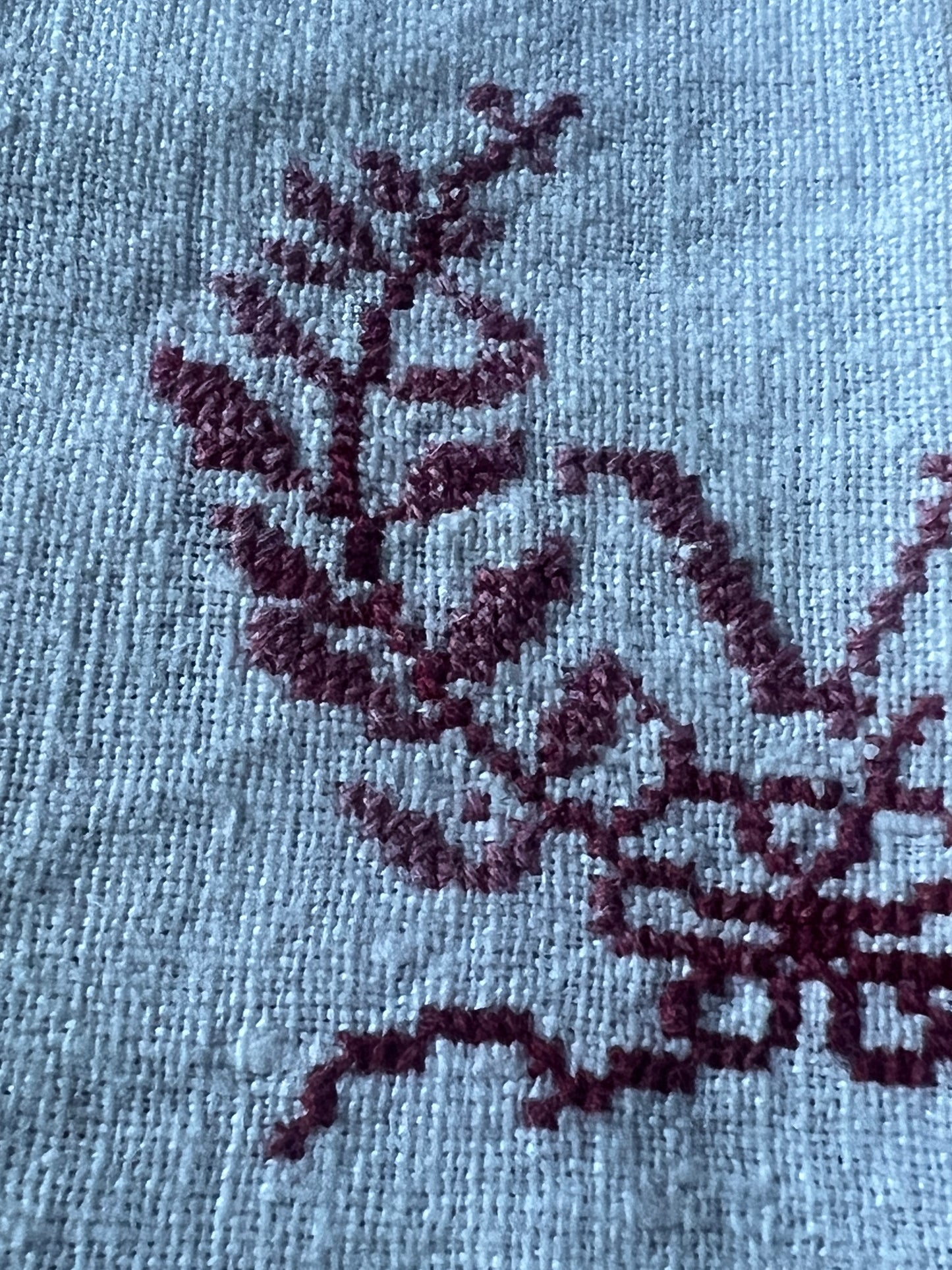 ★赤糸刺繍入りトルション