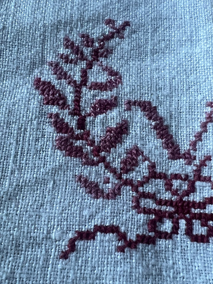 ★赤糸刺繍入りトルション