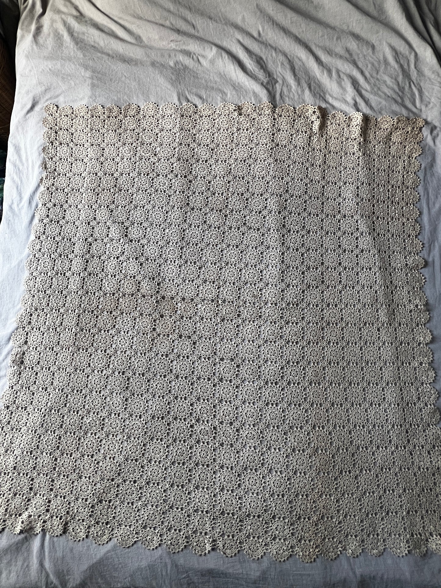 クロシェモチーフ大判クロス