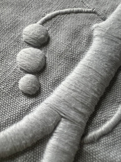 モノグラム刺繍端布