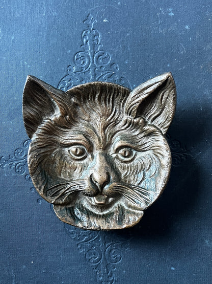 ★猫フェイスメタルトレイ