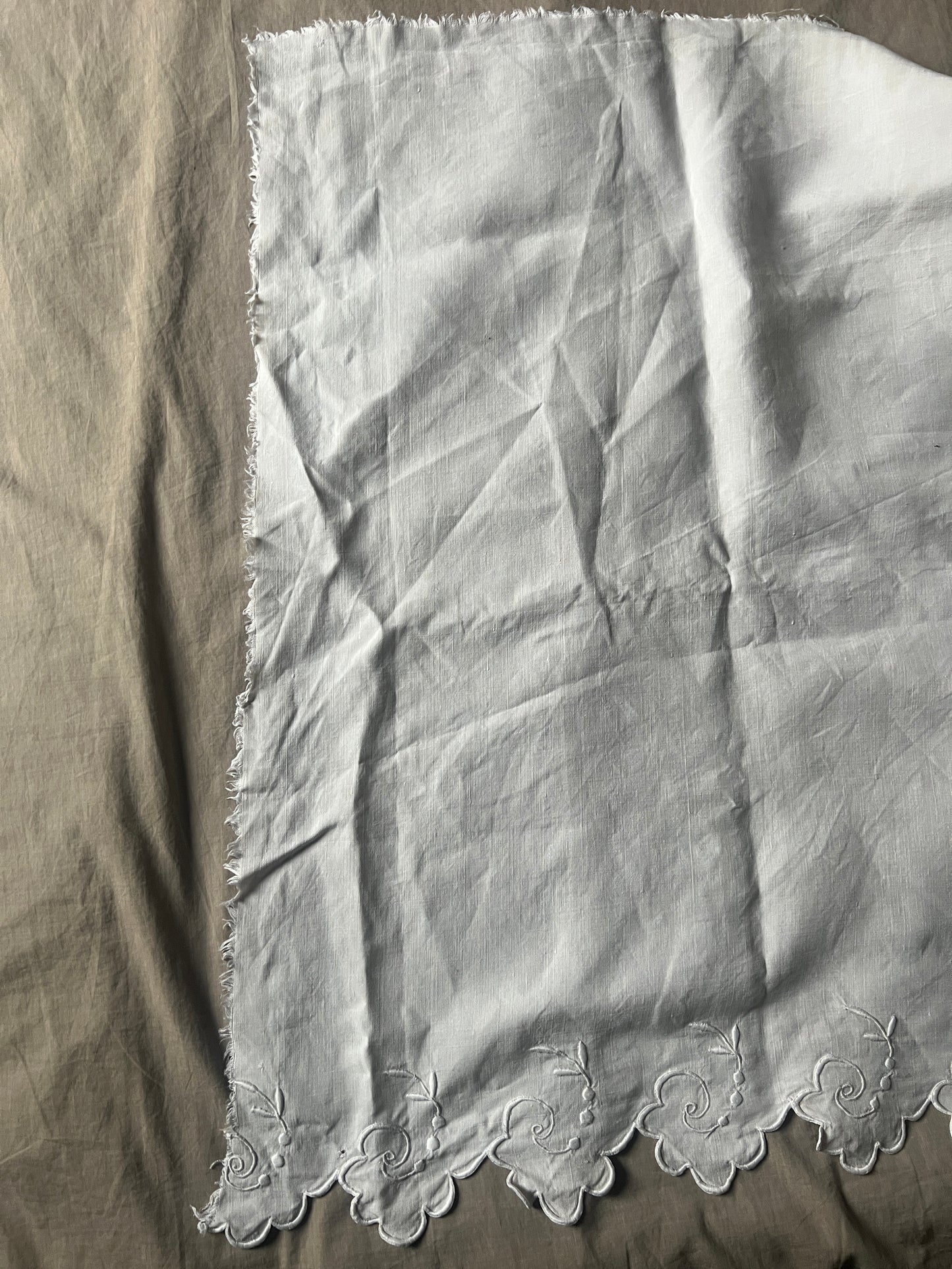 モノグラム刺繍端布