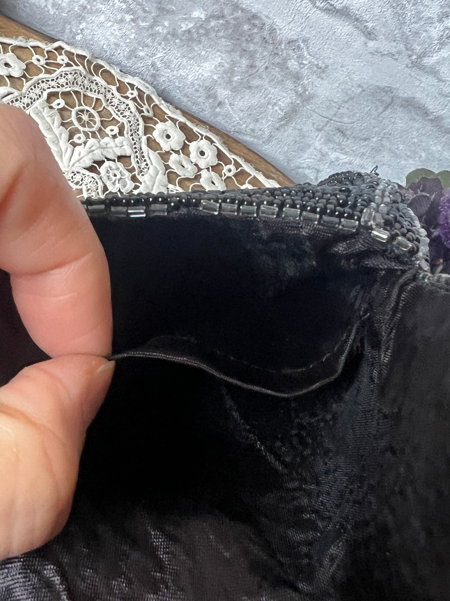 ビーズのミニサック