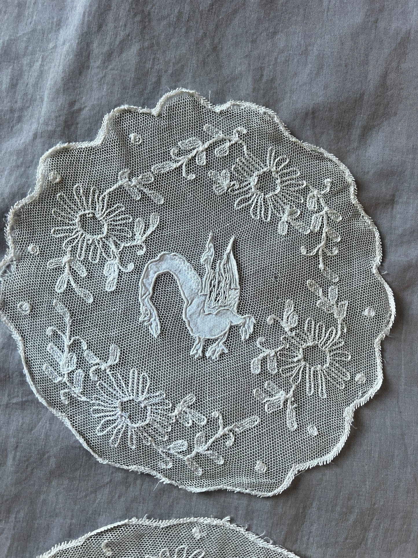 ★チュールレースのドイリーセット