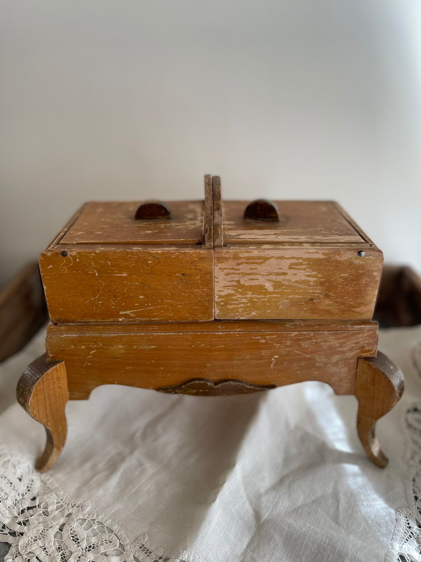 ★木製ソーイングボックス