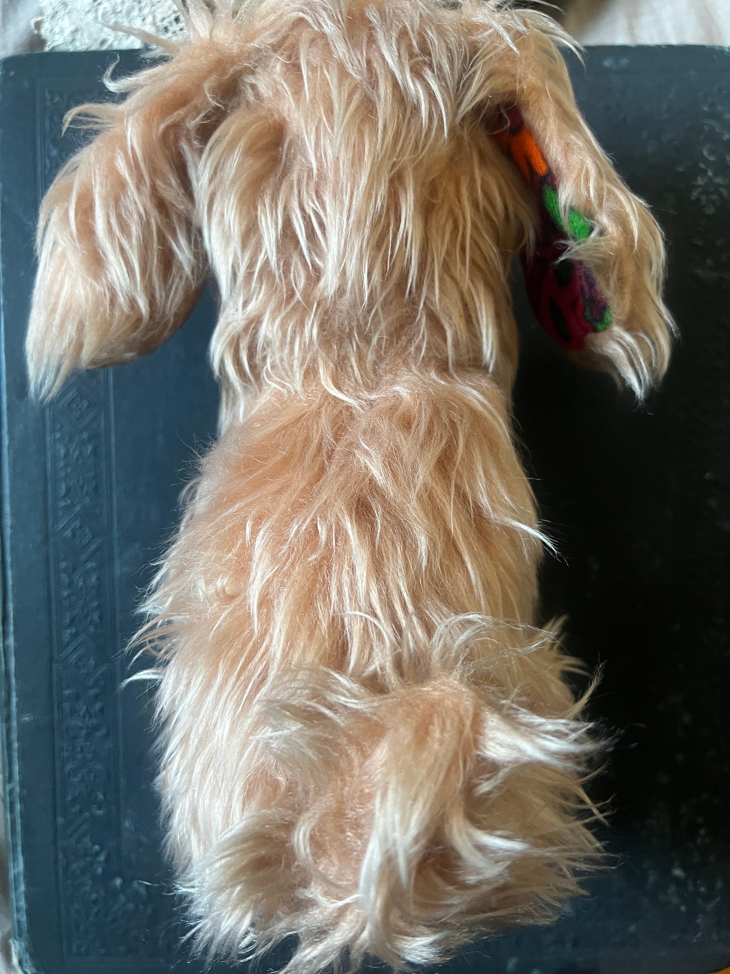 古い犬のぬいぐるみ