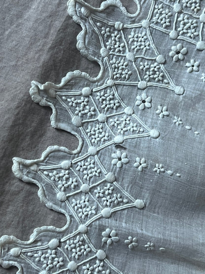 白刺繍婚礼用ハンカチ