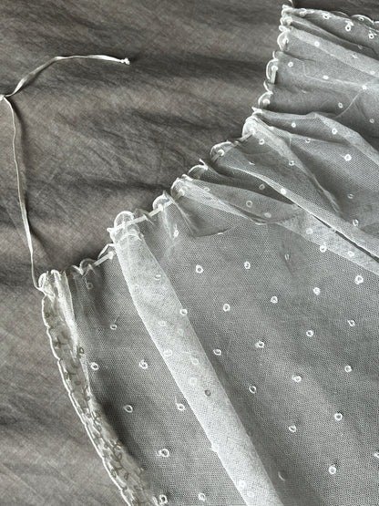 チュール刺繍レースカーテン