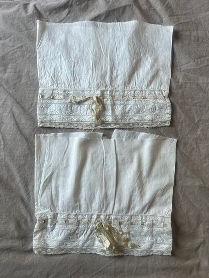 刺繍とレースの飾り布セット