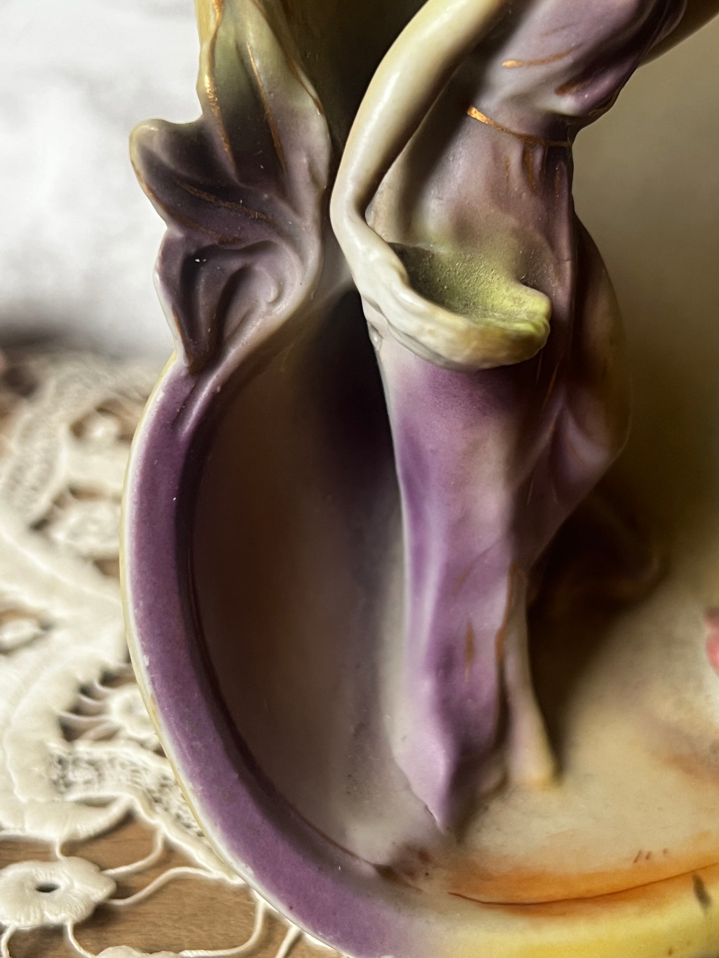 アールヌーボーセラミック花器