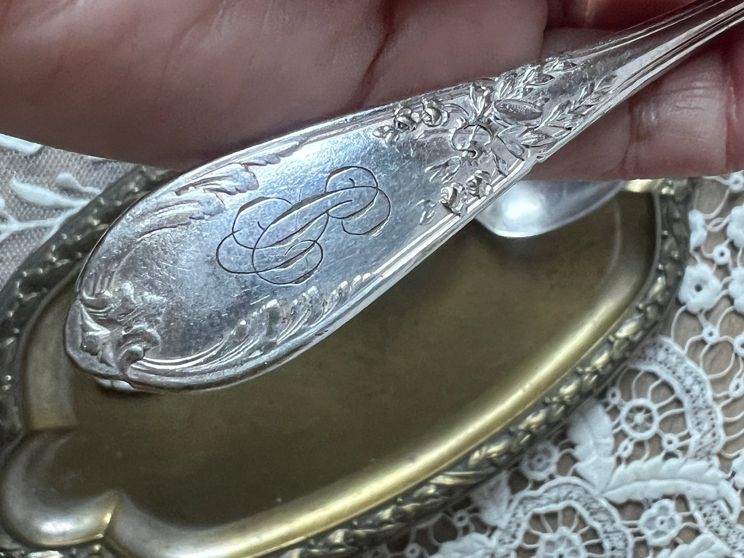 ★モノグラム入りカフェスプーンセット