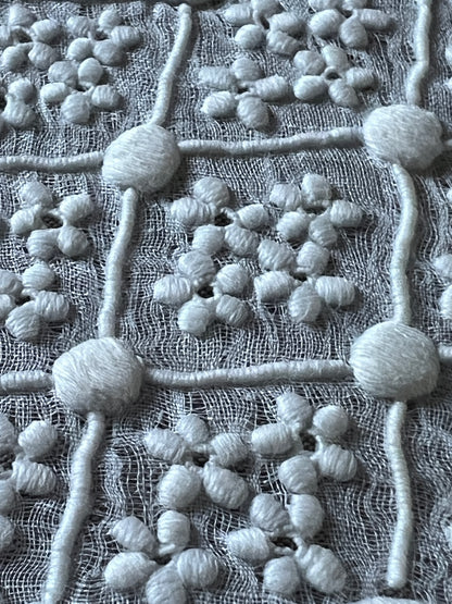 白刺繍婚礼用ハンカチ