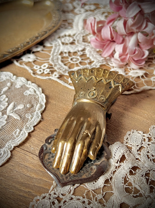 ★真鍮製ハンドモチーフクリップ