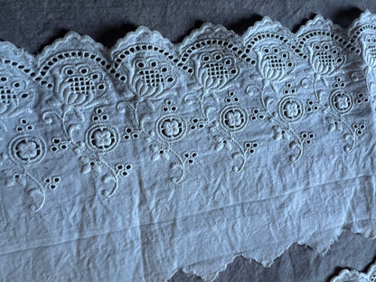 白刺繍トリムセット