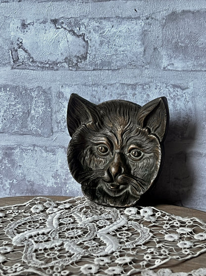 ★猫フェイスメタルトレイ