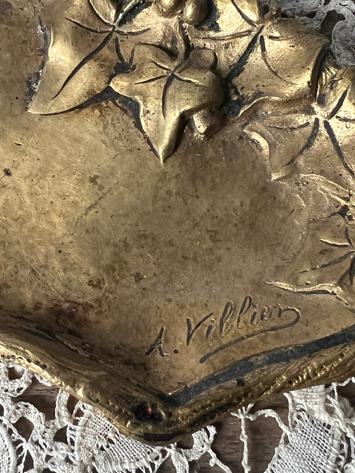 ★真鍮製トレイ(A.Villien)