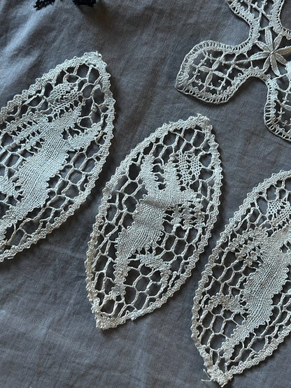 アンティークレースモチーフセット