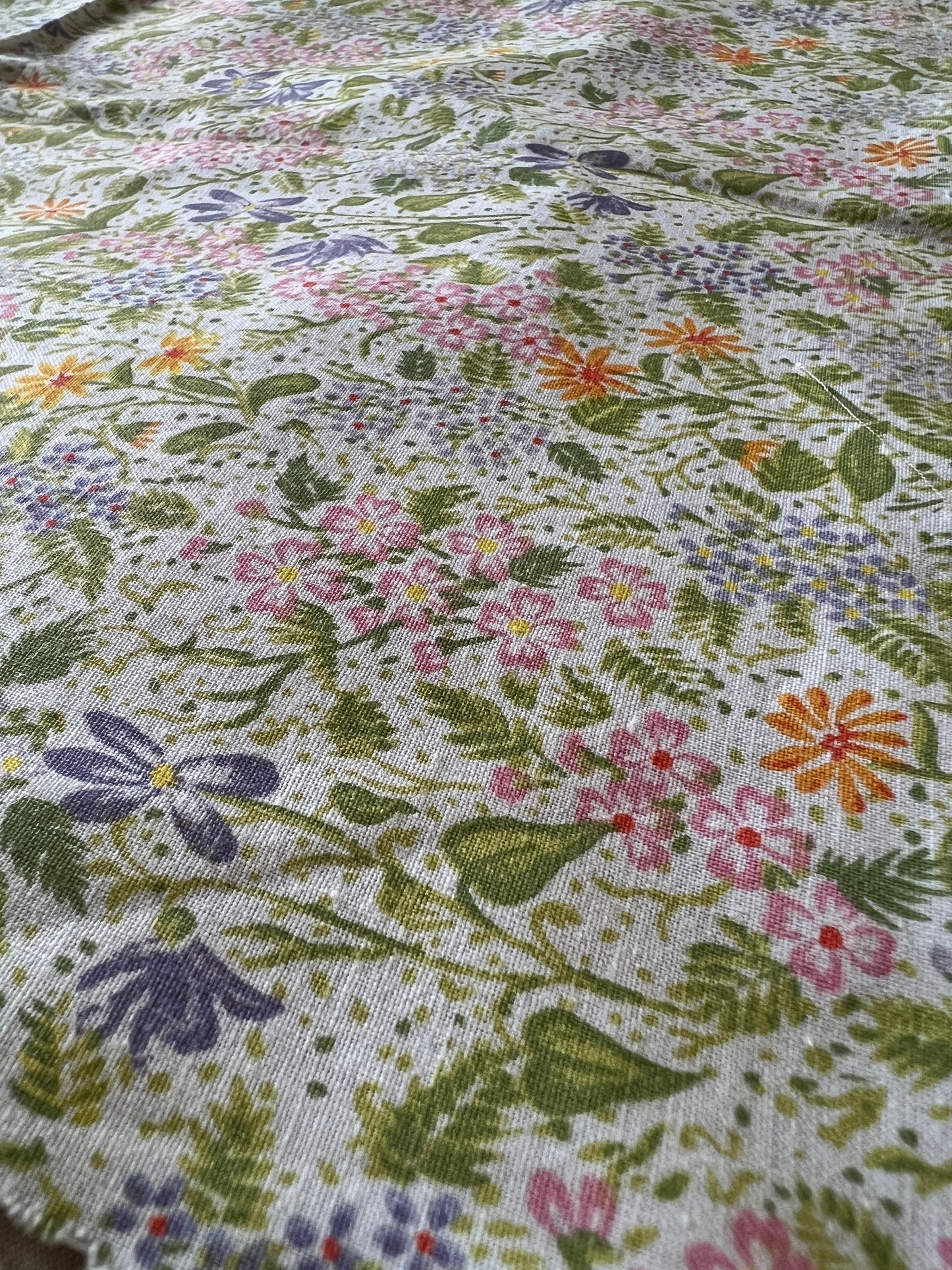 ビンテージプリント端布