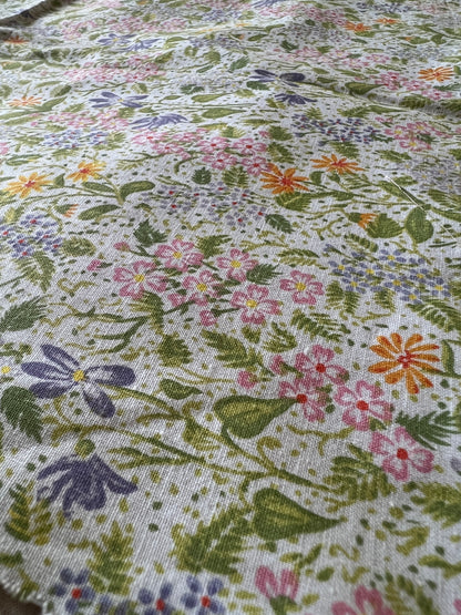 ビンテージプリント端布