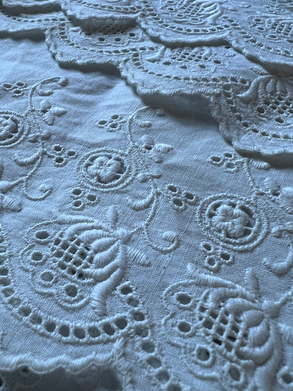 白刺繍トリムセット