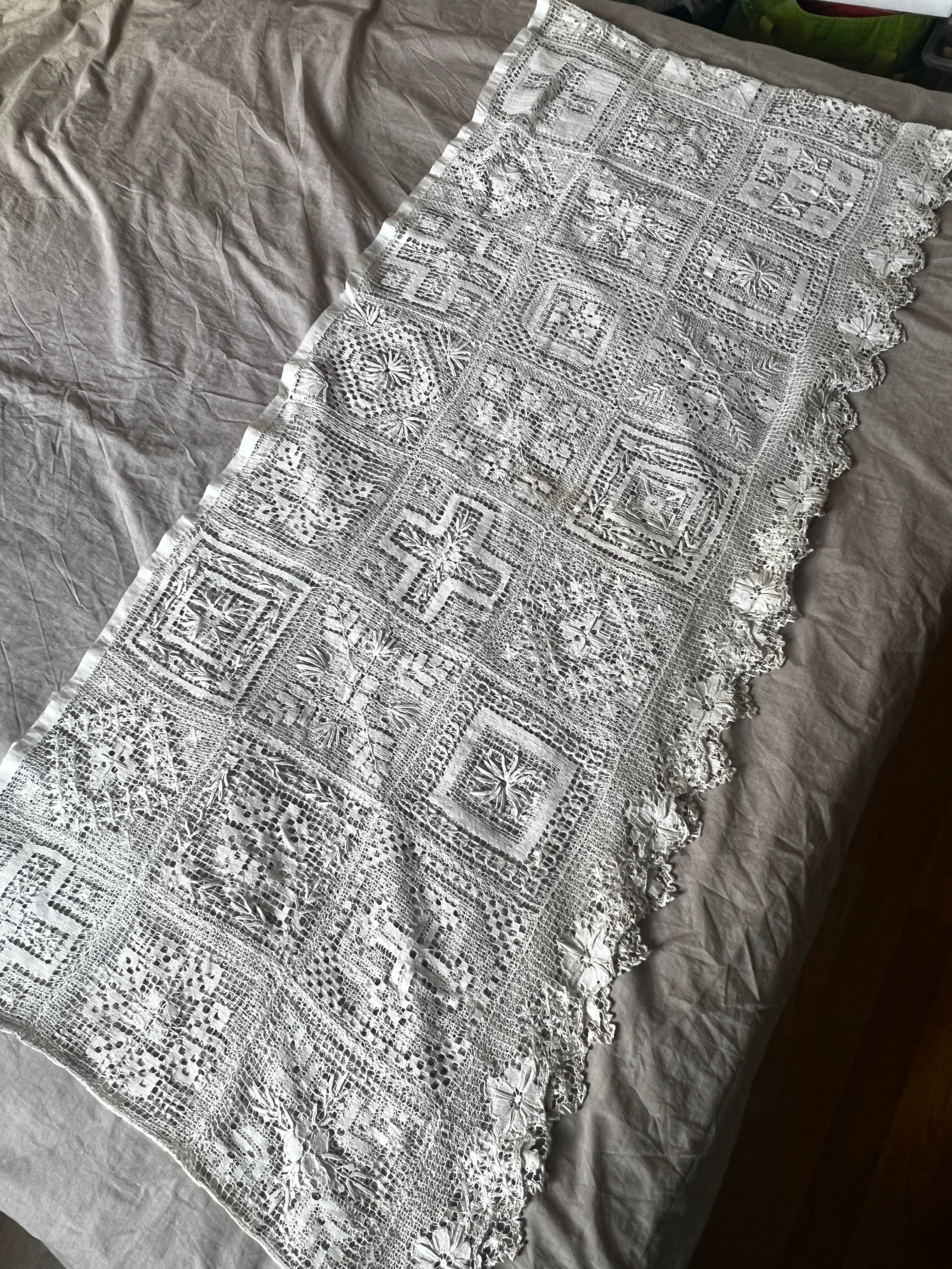 フィレレース飾り布 – France Antique 銀色アンティーク