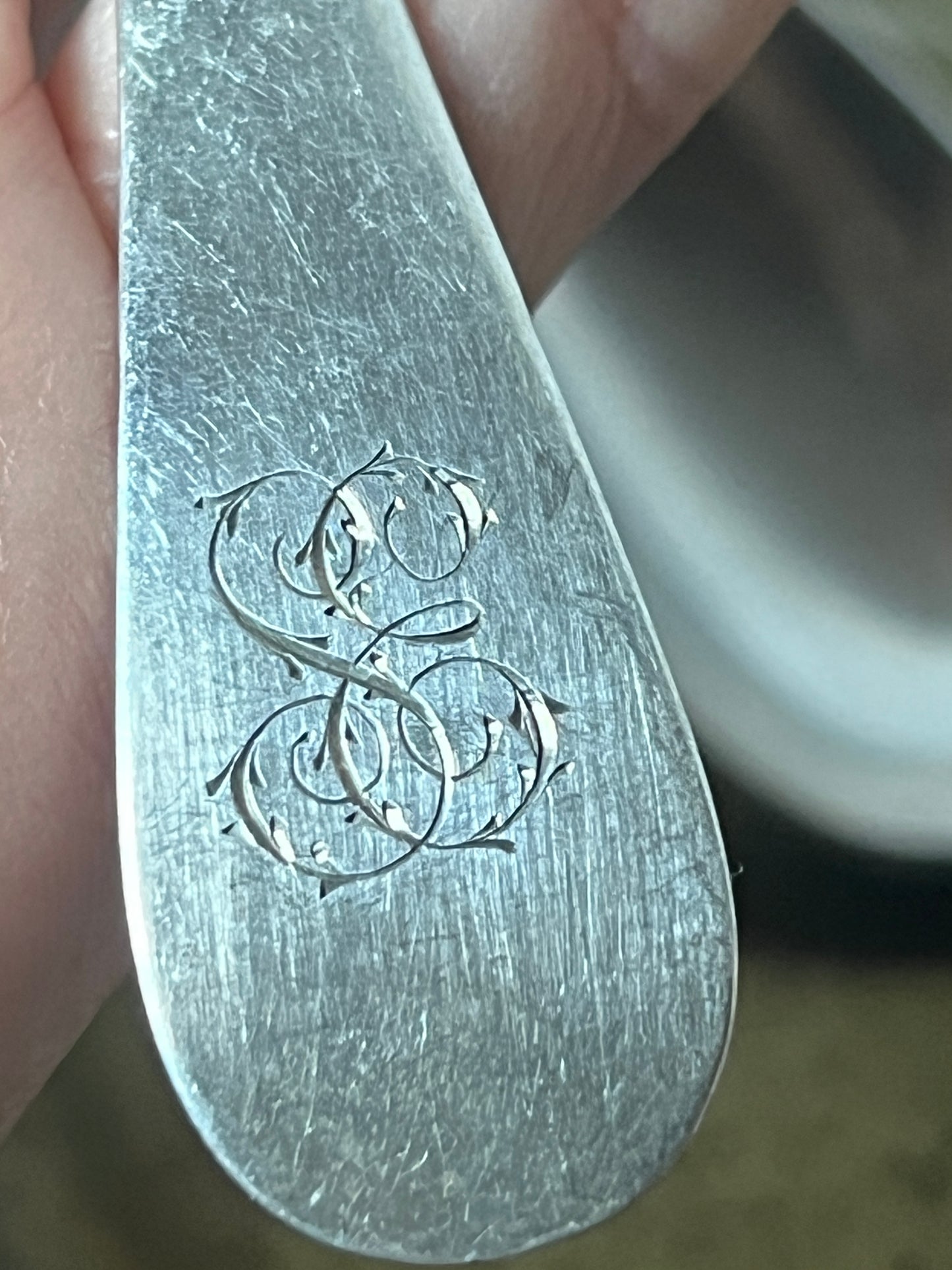 ★モノグラム入りカフェスプーンセット