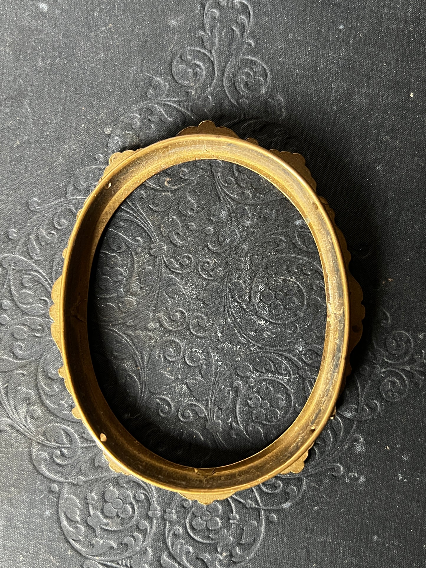 真鍮製楕円ミニフレーム