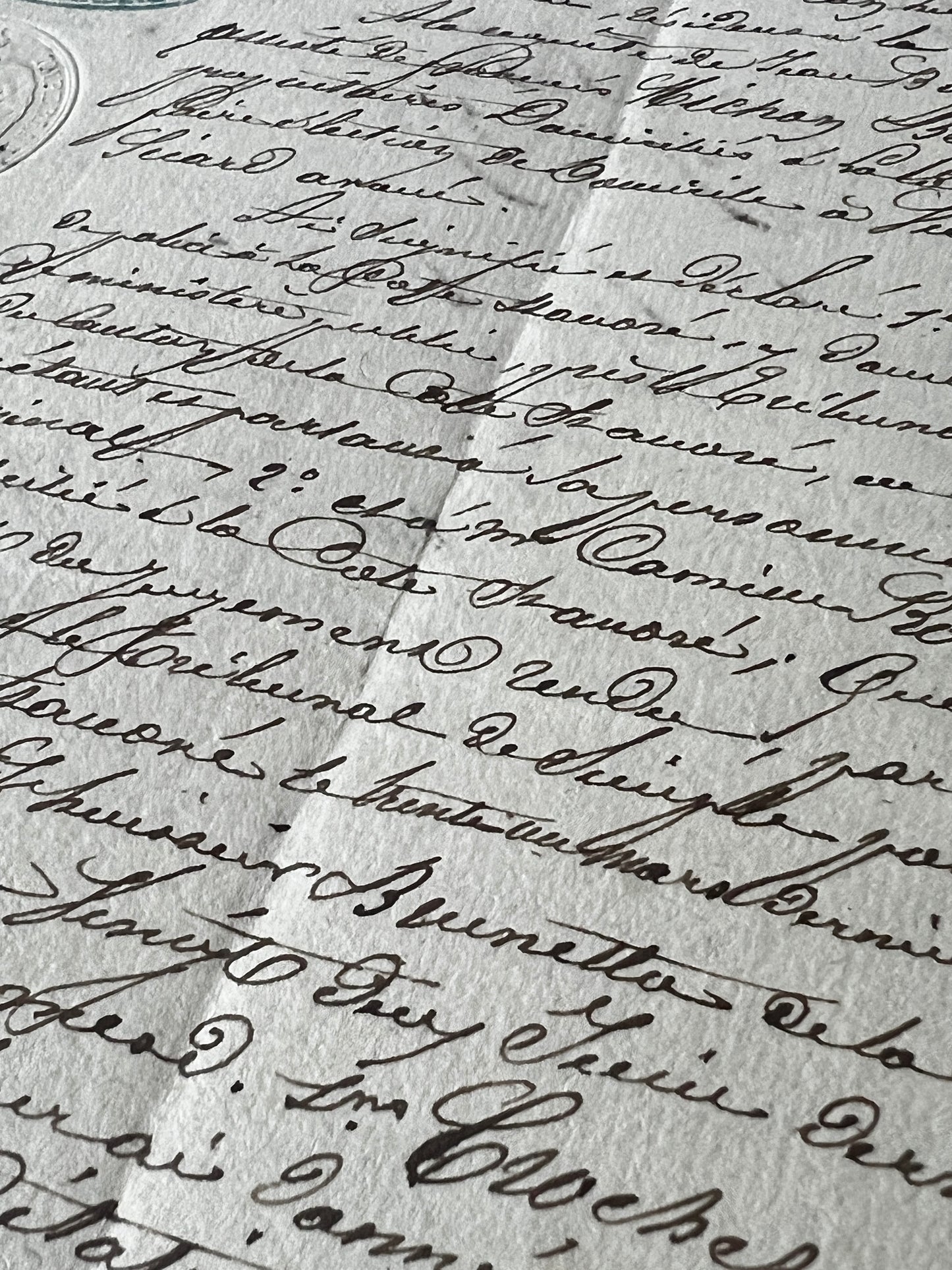 19世紀手描き公文書セット