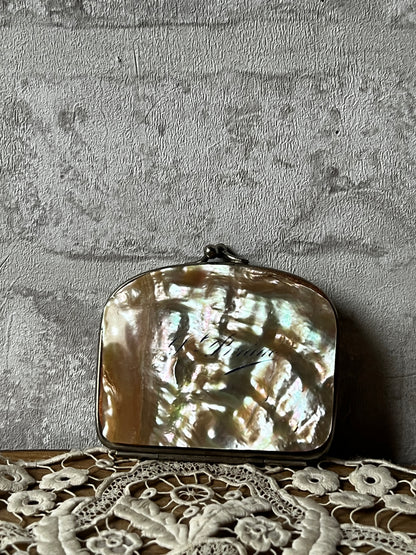 マザーオブパールのがま口(ダメージ)