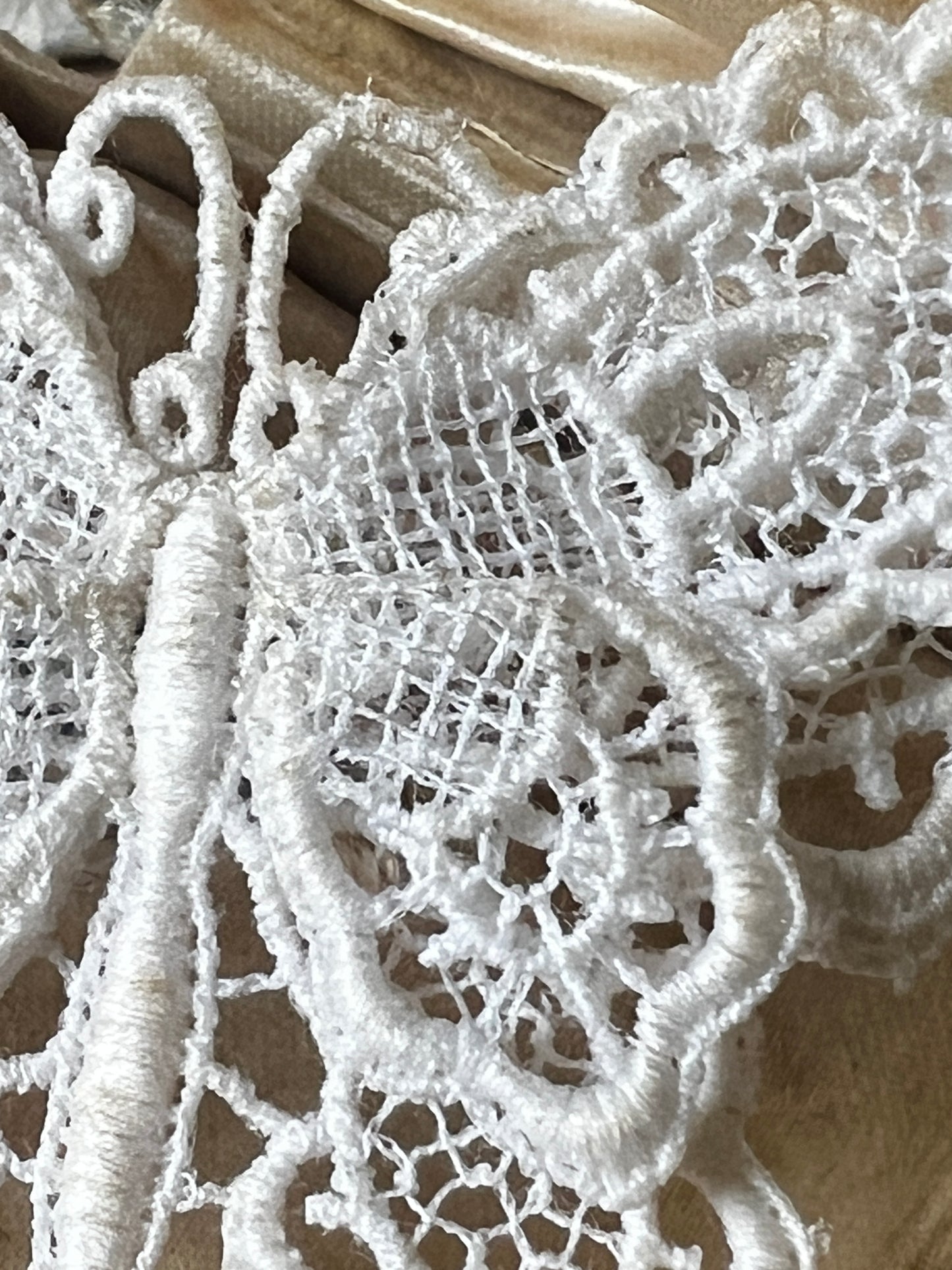 レースパピヨンブローチ