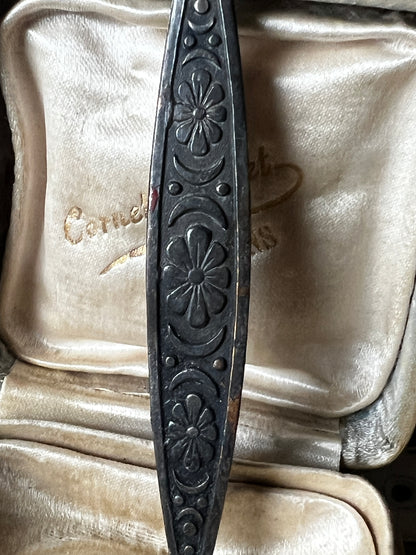 百合紋章型メダイ付きパーツ