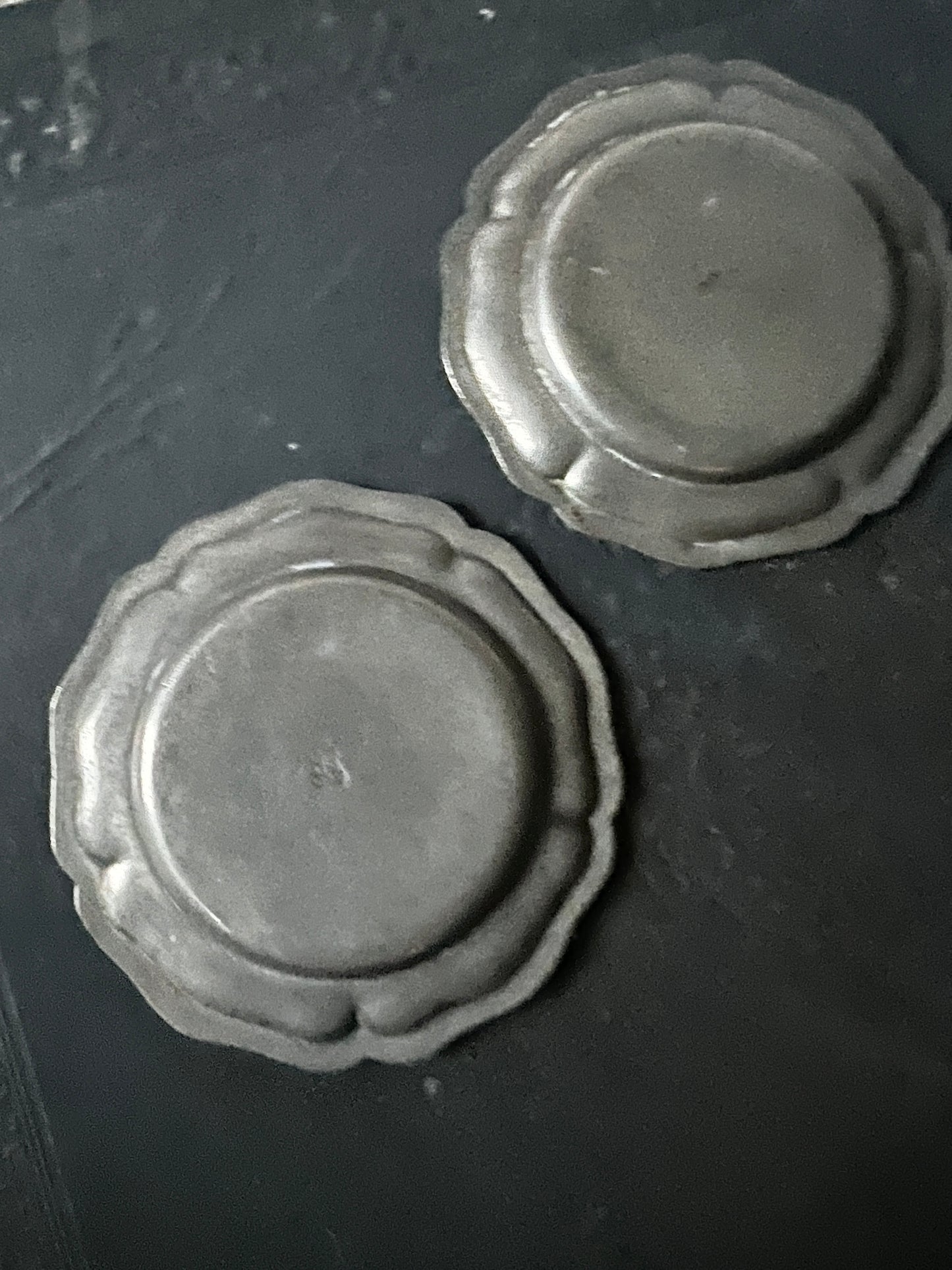 ★錫製リム皿(ミニ)セット