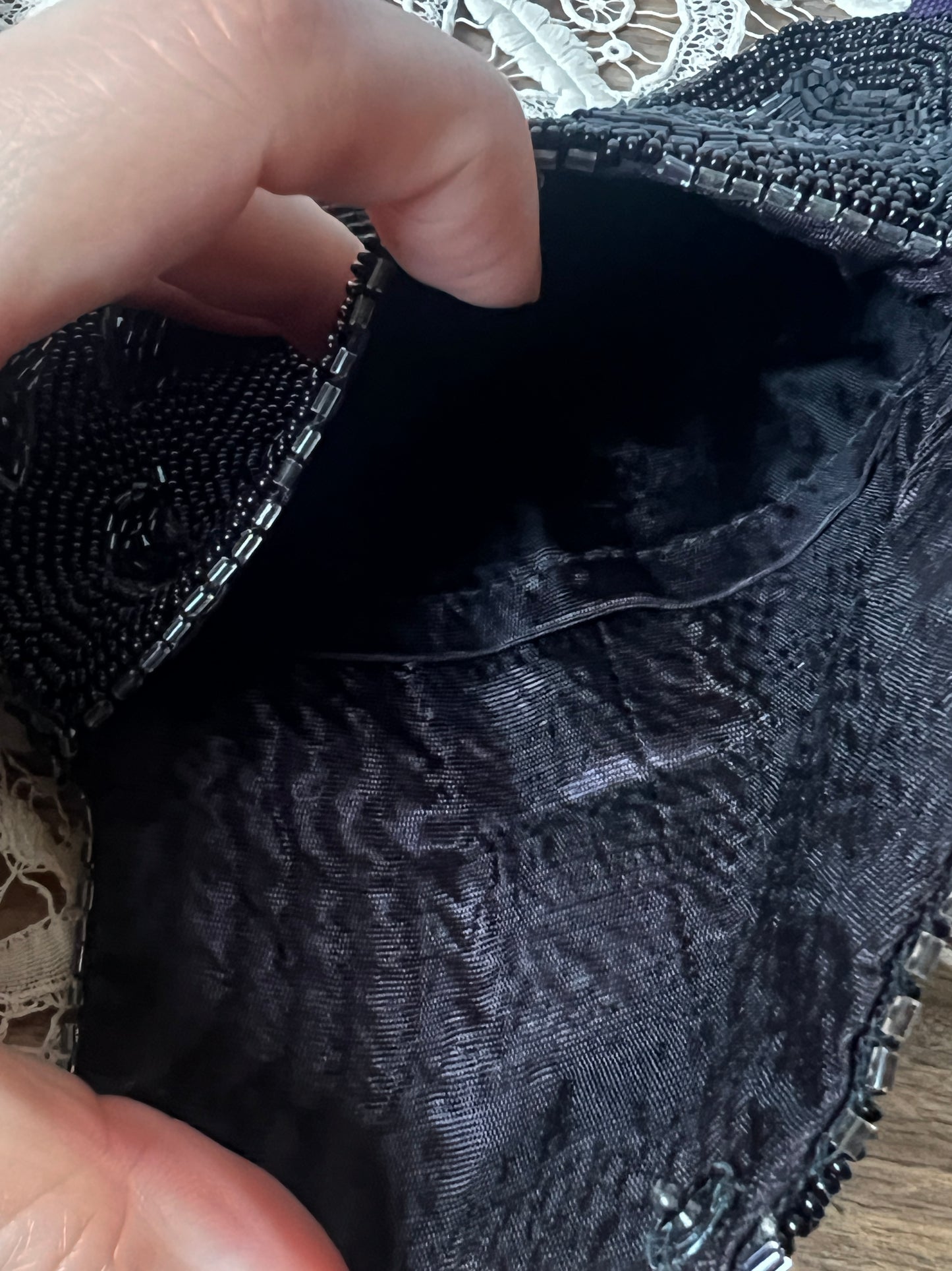 ビーズのミニサック